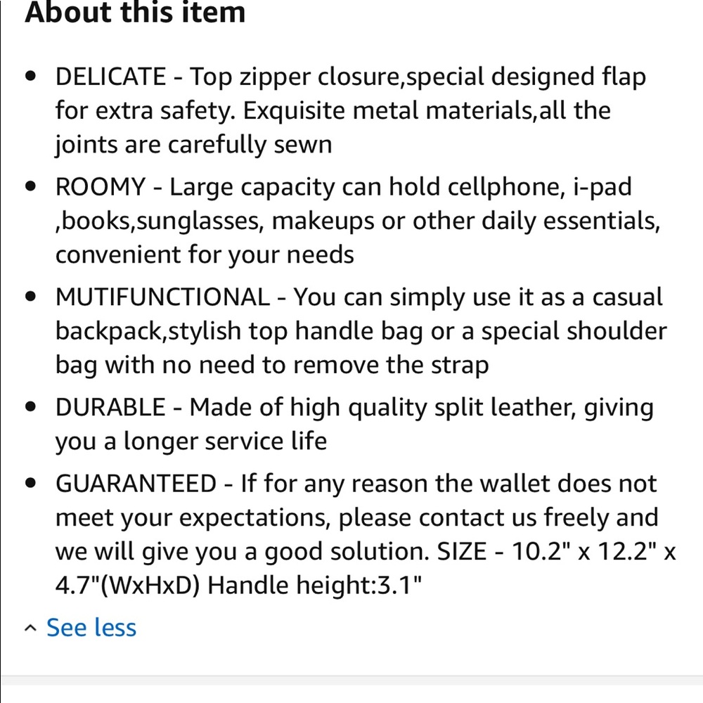 Leather Pink Multifunctional Backpack - image 4